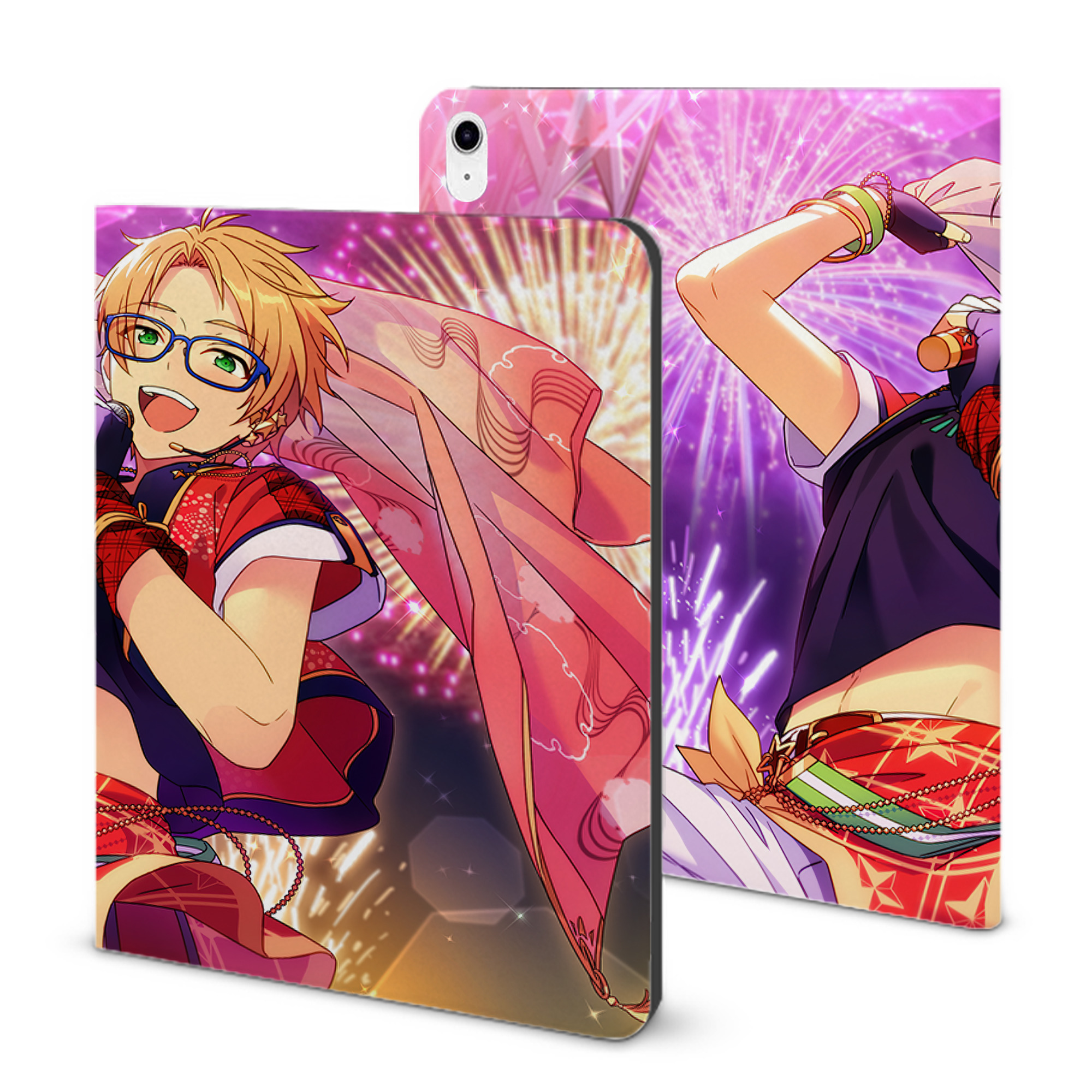 （画像用） あんさんぶるスターズ! Ensemble Stars IPad ケース ブック型 PUレザー TPU 耐衝撃 軽量 薄型 ペン収納なし 全面保護 IPad 各モデル対応